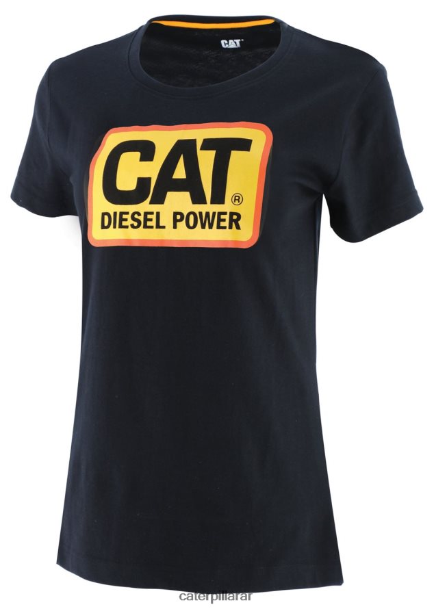 8F44LN314 Caterpillar camiseta de potencia diesel mujer negro | tops y ropa de abrigo