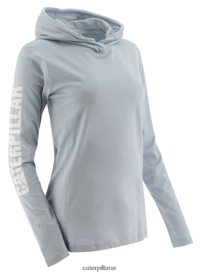 8F44LN316 Caterpillar camiseta de manga larga con capucha upf mujer niebla azul | tops y ropa de abrigo