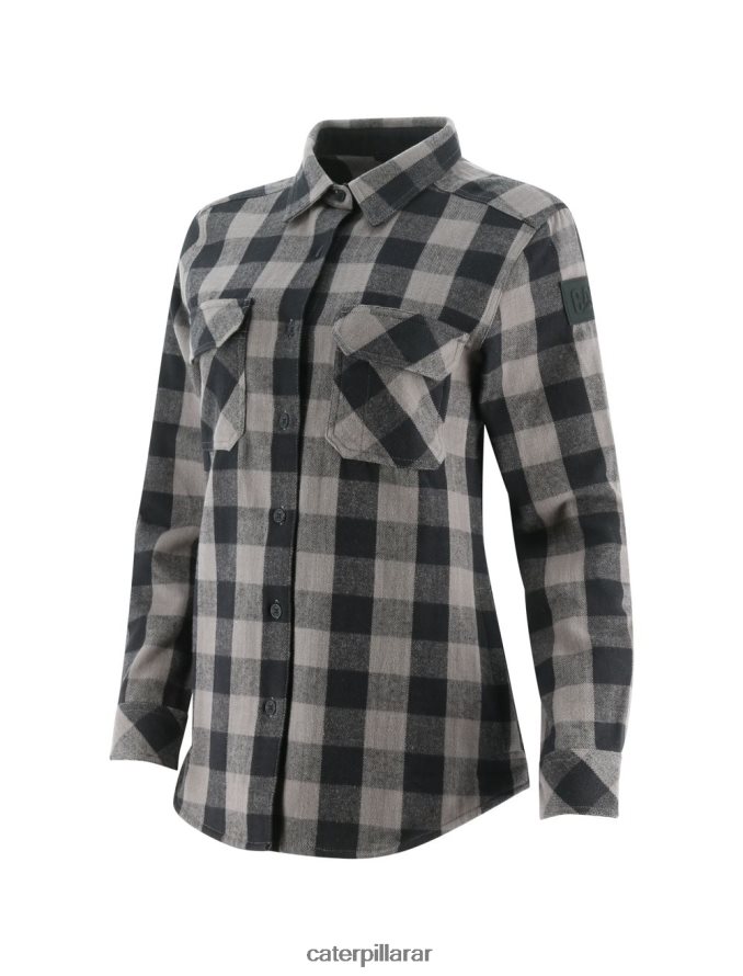 8F44LN317 Caterpillar camisa con motivo de cuadros de búfalo mujer negro | tops y ropa de abrigo